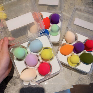 Net Red Mango Beauty Egg Set – Flawless Makeup Tools!