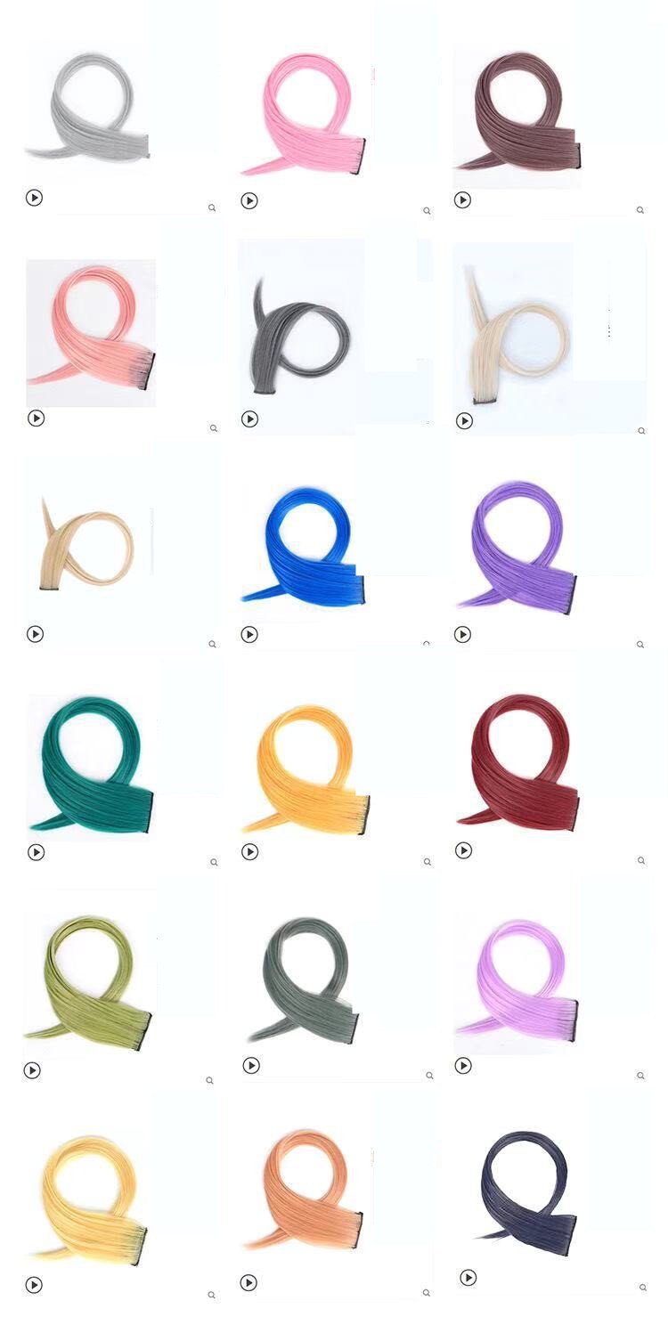 Gradient Female Long Curly Hair Wig Patch - Image 8