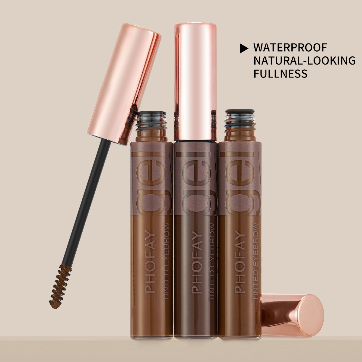 PHOFAY Tinted Eyebrow Gel Long-lasting, Waterproof