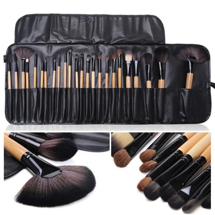 24-Piece Professional Makeup Brush Set – Complete Beauty Kit